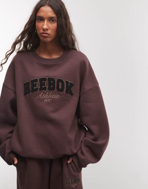 Reebok sweatshirt en polaire à col montant Elevated Athletic marron - view 1