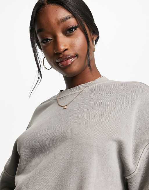 Reebok grey sweatshirt hotsell