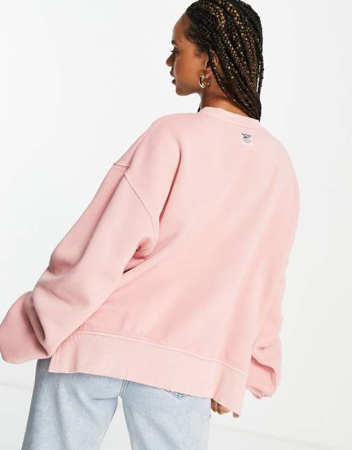 Reebok store pink sweatshirt