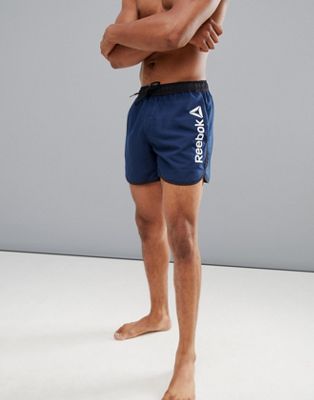 Reebok Swim Retro Shorts In Navy CW8837 