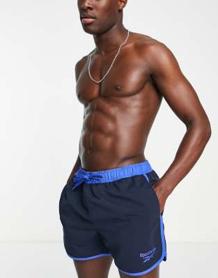 Reebok swim short in navy and dark blue - ASOS Price Checker