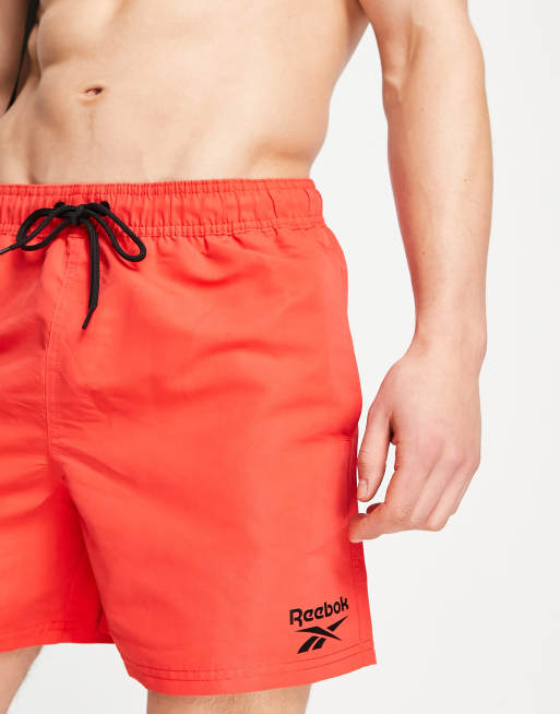 Red sale reebok shorts