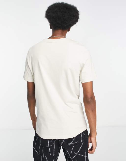 Reebok T shirt color avena vintage con logo delineato In