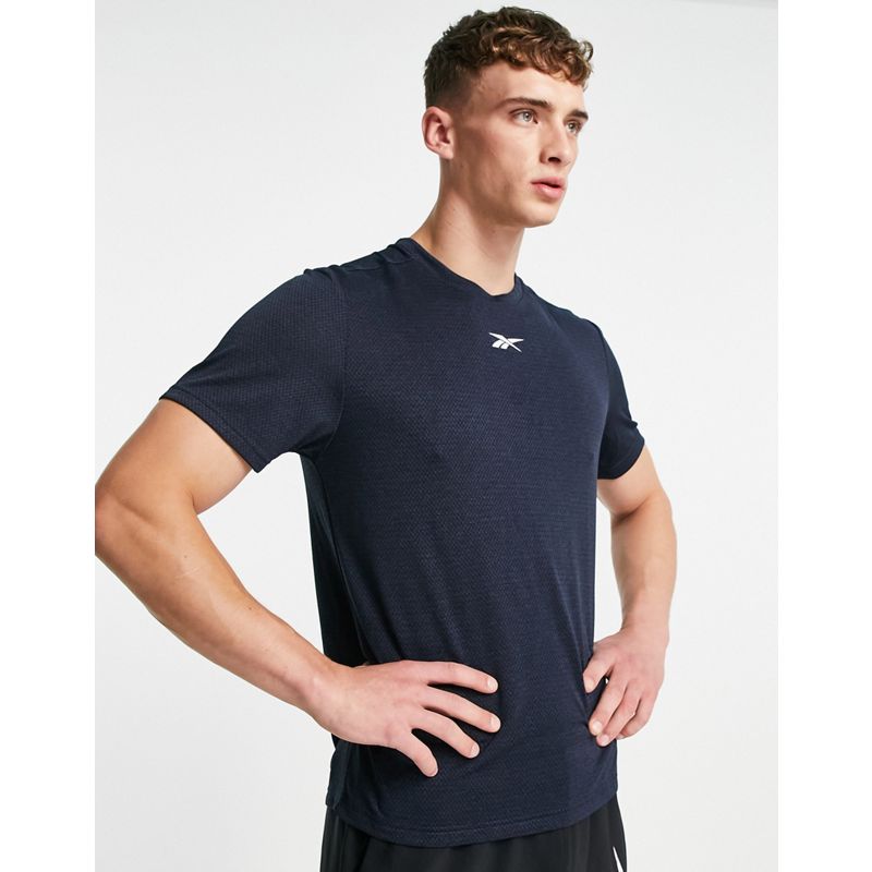 Reebok - T-shirt da allenamento blu navy mélange