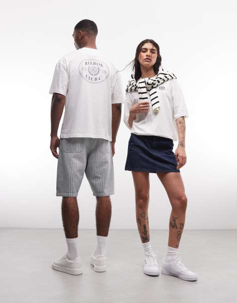 Reebok – T-shirt w kolorze złamanej bieli, z grafiką – tylko w ASOS - view 1