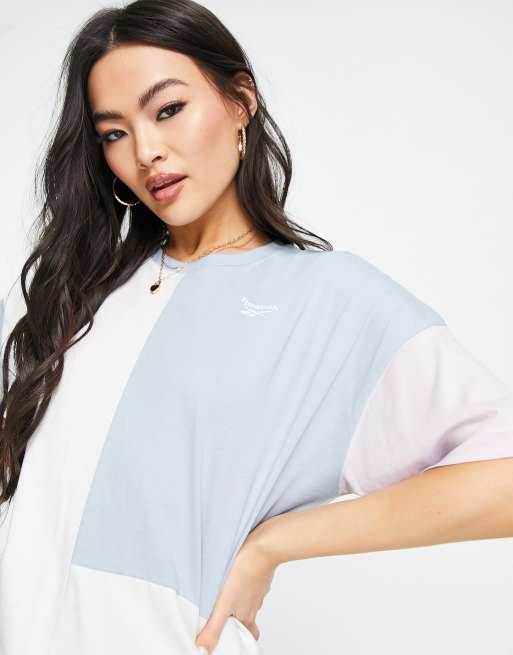Reebok – T-shirt we wzór z pastelowymi blokami kolorów, 3 z 4