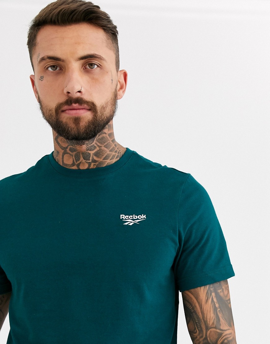 Reebok t-shirt with small vector logo in green