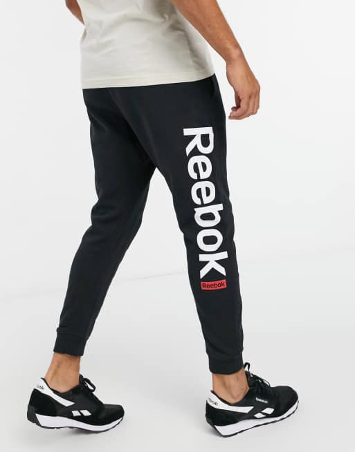 Reebok big 2024 logo joggers