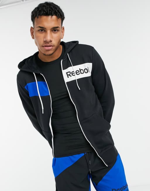 Reebok linear best sale logo hoodie