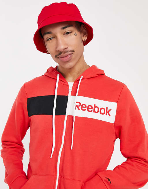 reebok linear logo hoodie