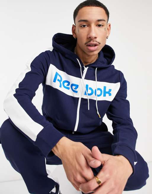 Navy blue reebok online hoodie