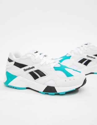 reebok teal and black aztrek trainers