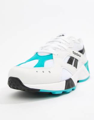 Reebok teal and black cheap aztrek trainers