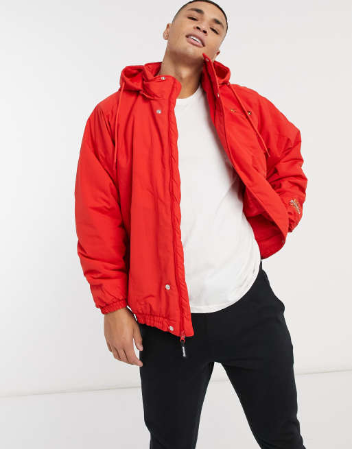 reebok jacket red