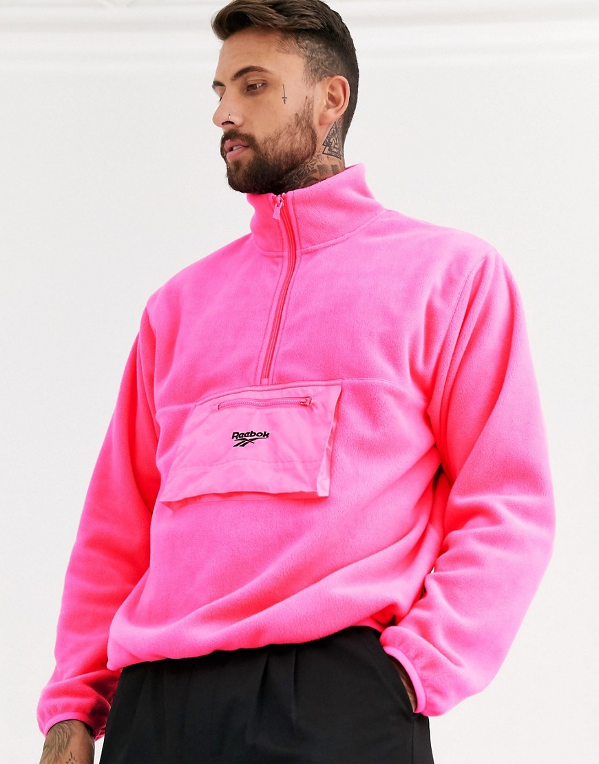 Reebok Trail Fleece Jacket In Pink