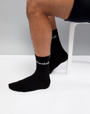 reebok black socks