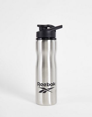 Reebok Training 750ml stainless steel water bottle in grey