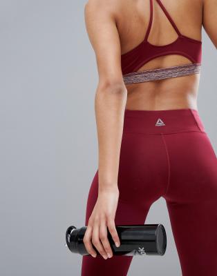 reebok burgundy leggings