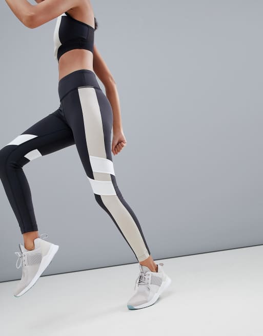 Reebok lux clearance color block legging