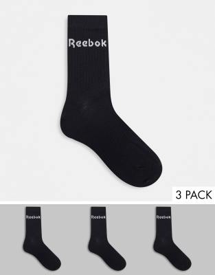 Reebok Training core crew socks in black | ASOS