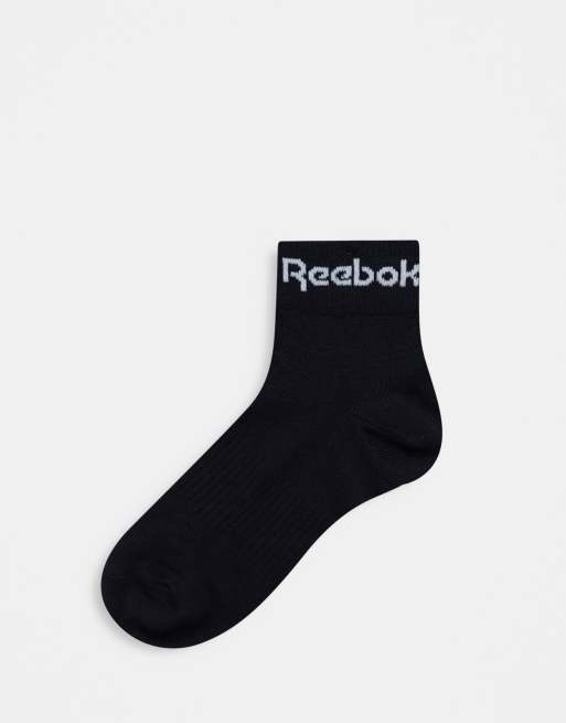Reebok Training - Core - Pakke med 3 par sorte ankelsokker