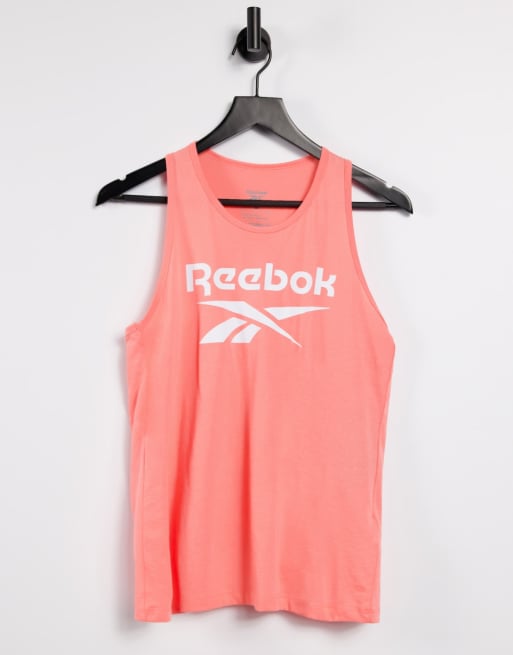 Reebok Training cropped singlet in washed orange