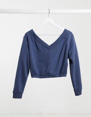 reebok blue sweater