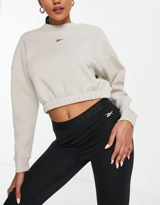 Felpa reebok shop cropped