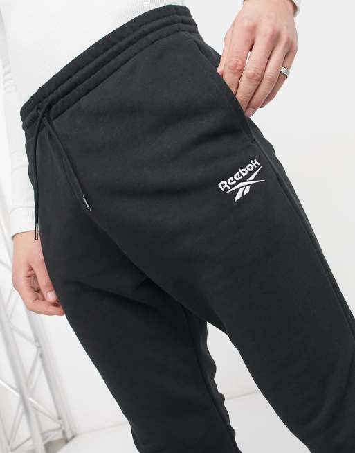 Reebok Training essential fleece sweatpants in black