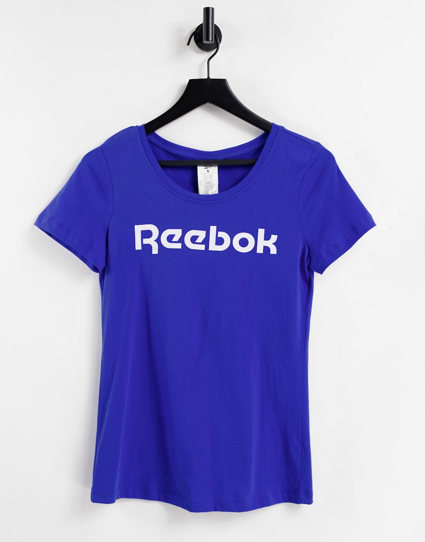 Reebok training essentials graphic vector t-shirt in humble blue-Blues