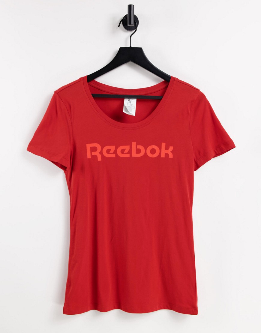 Reebok training essentials graphic vector t-shirt in legacy red