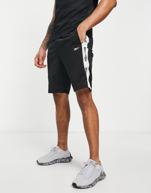 Reebok training essentials linear logo shorts in black | ASOS