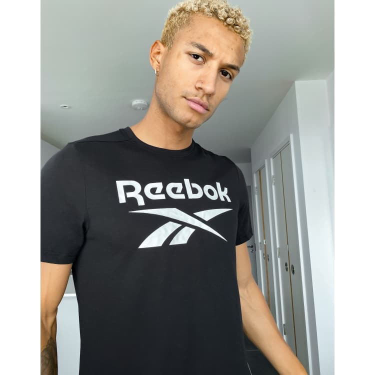 Reebok Training graphic t shirt in black ASOS