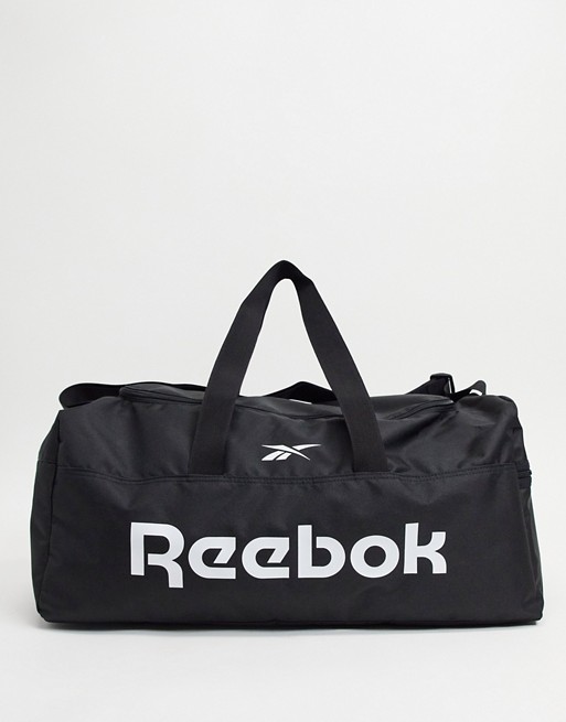 Reebok Training grip duffle bag in black