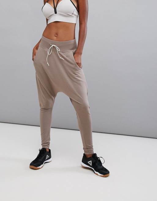 Reebok Training Harem Sweat Pants In Stone