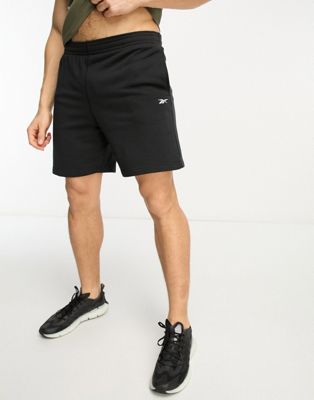 Reebok Training jersey shorts in black