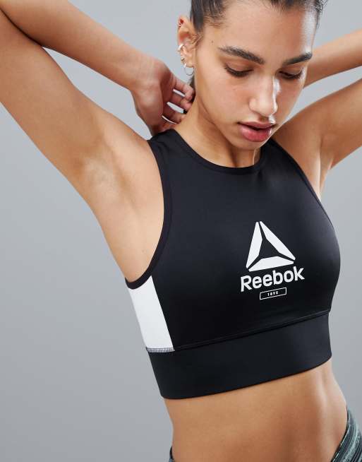 Reebok кроп топ с длинными рукавами