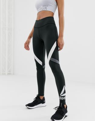 Reebok Training Logo Leggings In Black 