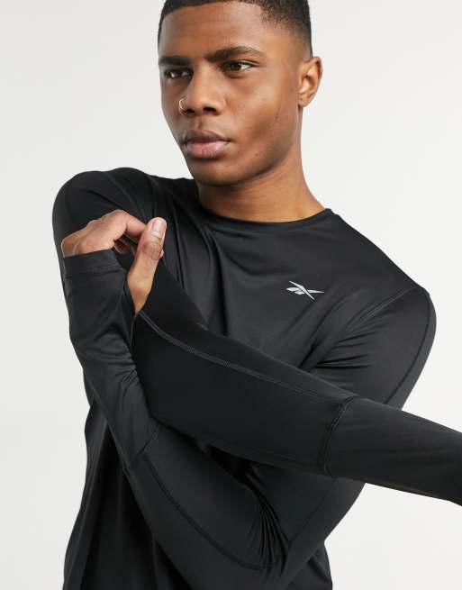 Reebok Training long sleeve tshirt in black ASOS