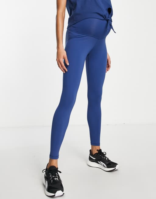 Reebok Lux 2.0 Mid Rise Womens Long Training Tights - Blue – Start