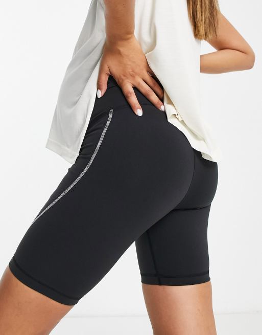 Reebok Training Maternity Lux 2.0 legging shorts in black