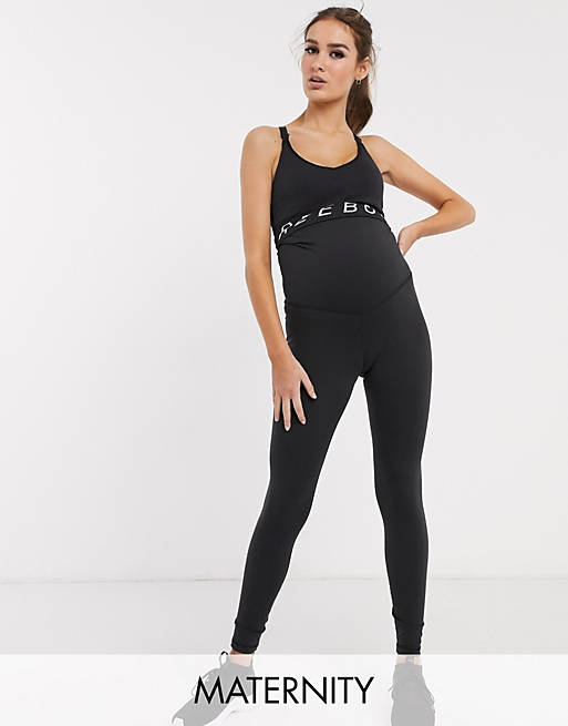 Trousers & Leggings Reebok Training Maternity Lux leggings in black 