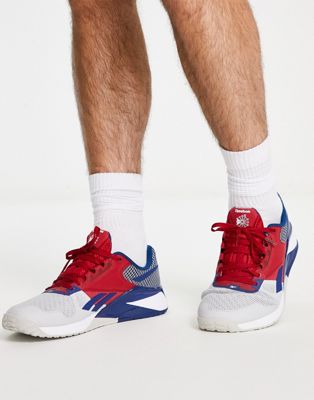 Reebok Training Nano 6000 trainers in blue and red