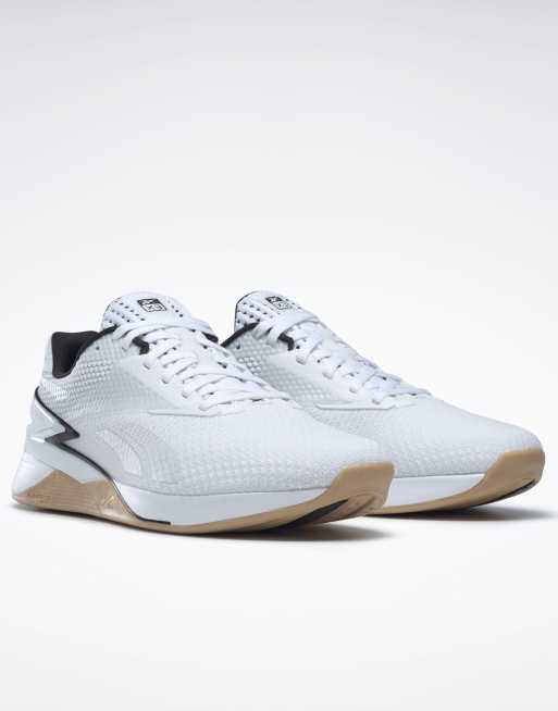 Reebok Training Nano X3 trainers in white with gum sole