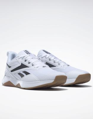 Shop Reebok Training Nanoflex 2.0 Sneakers In White With Gum Sole