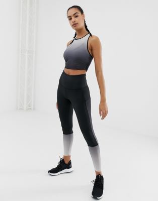 Reebok Training Ombre Leggings In Black 