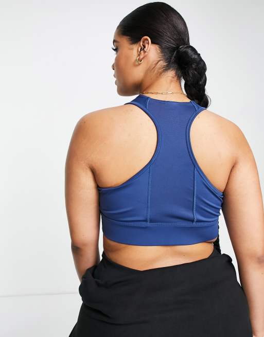 Reebok Training Plus Essentials high-support sports bra in blue, 2 of 4