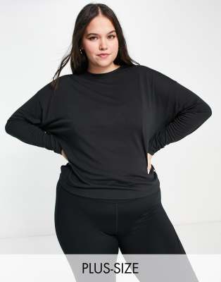 Reebok Training Plus Supremium long sleeve t-shirt in black