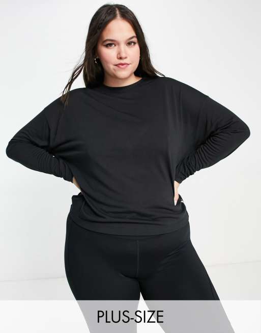 Reebok Training Plus Supremium long sleeve t shirt in black