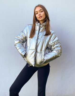 Reebok jacket vintage womens on sale silver